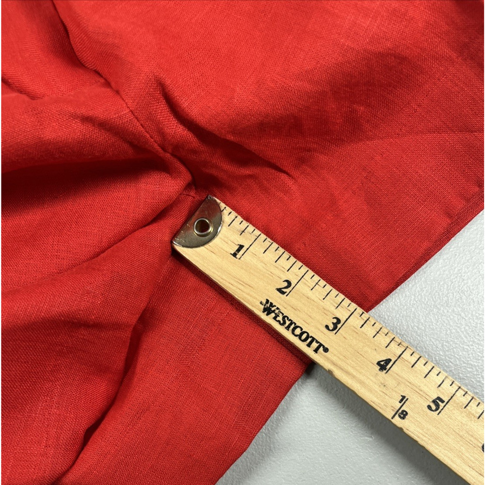 J Crew 3" Harbor Short in Linen Womens Medium Red Arroyo Chino Shorts - Picture 5 of 8